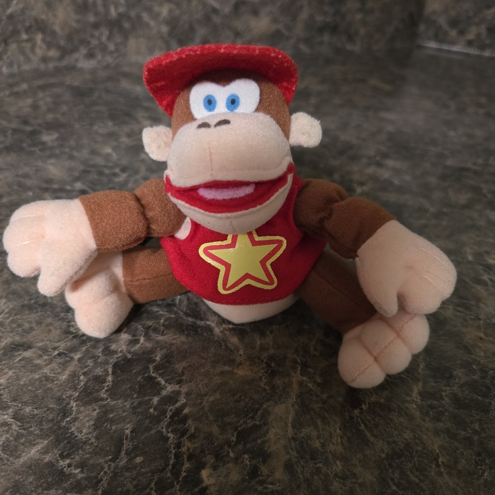 Vintage - Diddy Kong Nintendo 64 Plush - By BD&A - Used - Great Condition
